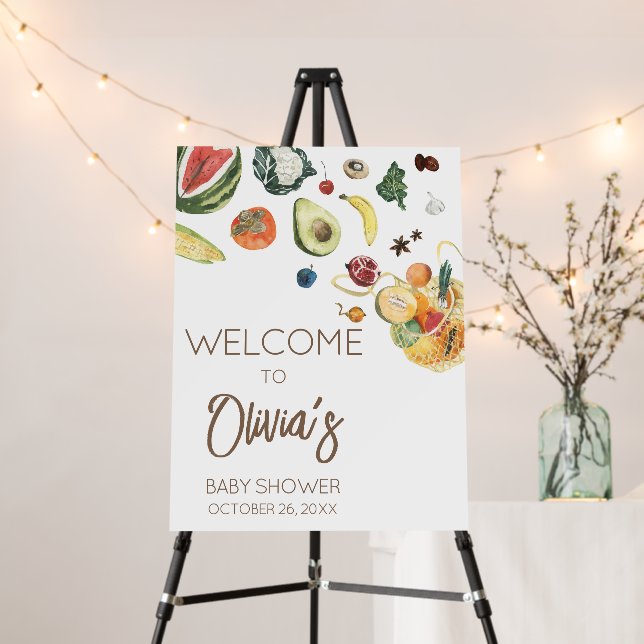 Locally Grown Baby Farmers Market Welcome Sign (In Situ (Stand))
