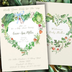 Locally Grown Baby On The Way Baby Shower Invitation