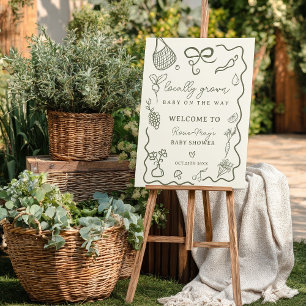 Locally Grown Baby Rustic Farmer’s Market welcome Foam Board