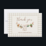 Locally Grown Baby Shower Blue Thank You Card<br><div class="desc">Locally Grown Baby Shower Blue Thank You Card</div>