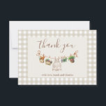 Locally Grown Baby Shower Blue Thank You Card<br><div class="desc">Locally Grown Baby Shower Blue Thank You Card</div>