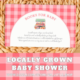 Locally Grown Baby Shower Books For Baby Enclosure Card