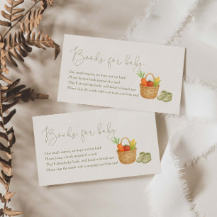 Locally Grown Baby Shower Books For Baby Enclosure Card