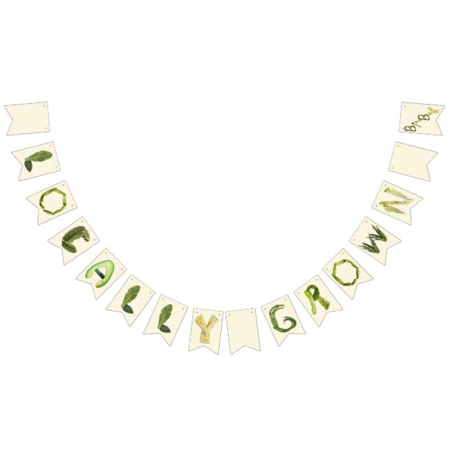 Locally Grown Baby Shower  Bunting Flags (All)