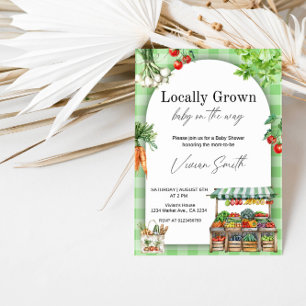 Locally Grown Baby Shower– Cute Farm-to-Table Invitation
