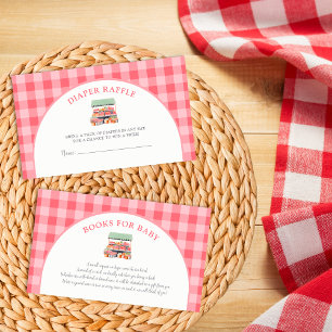 Locally Grown Baby Shower Diaper Raffle Enclosure Card