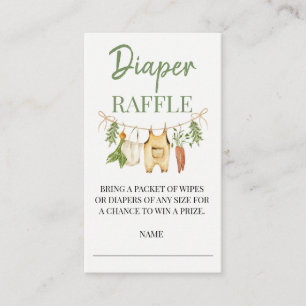 Locally Grown Baby Shower Diaper Raffle Insert