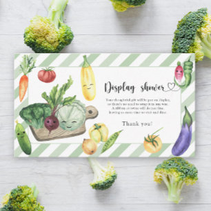 Locally grown baby shower - display shower card