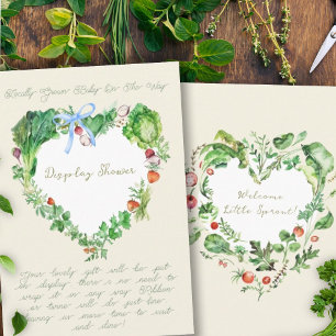 Locally Grown Baby Shower Display Shower Enclosure Card