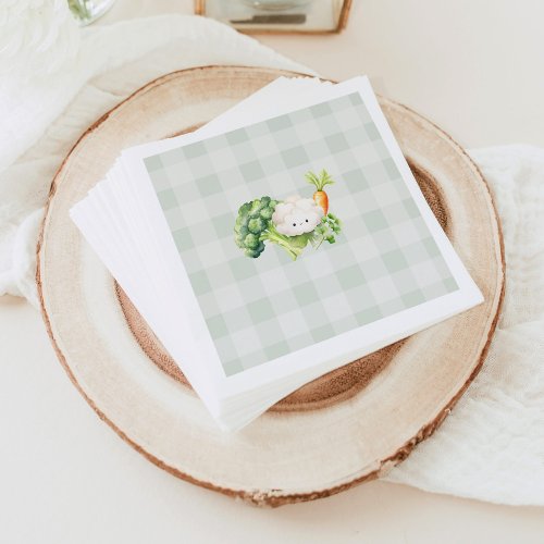 Locally grown baby shower Farmers market Napkins