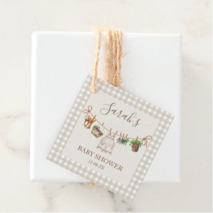 Locally Grown Baby Shower Favor Tags