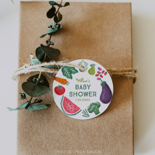 Locally Grown Baby Shower Favor Tags