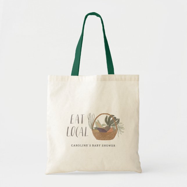Locally Grown Baby Shower Favor  Tote Bag (Front)