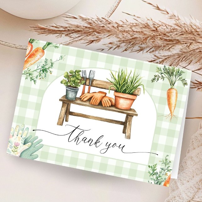 Locally Grown Baby Shower Folded Thank You Cards (Creator Uploaded)