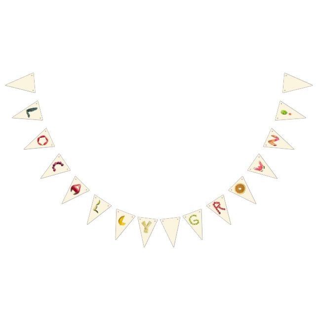 Locally Grown Baby Shower - Fruit Farmer's Market  Bunting Flags (All)