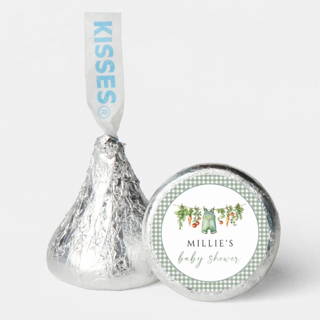 Locally Grown Baby Shower Hershey Kisses Favor (Front)