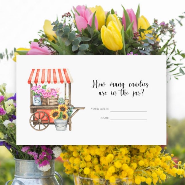 Locally grown baby shower - How many candies  Enclosure Card (Creator Uploaded)