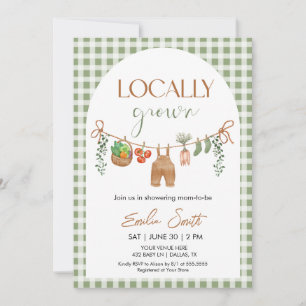 Locally Grown Baby Shower Invitation