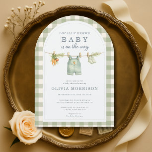 Locally Grown Baby Shower Invitation