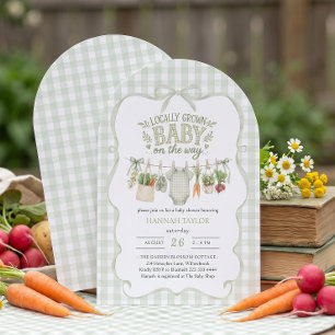 Locally Grown Baby Shower Invitation