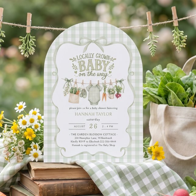Locally Grown Baby Shower Invitation (Creator Uploaded)