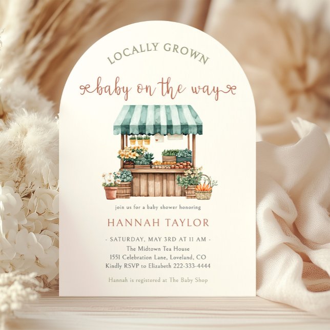 Locally Grown Baby Shower Invitation (Creator Uploaded)