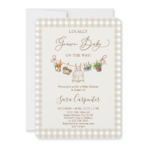 Locally Grown Baby Shower Invitation