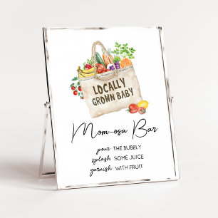 Locally Grown Baby Shower Mom Osa Bar SIgn