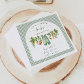 Locally Grown Baby Shower Paper Napkins Sage Green