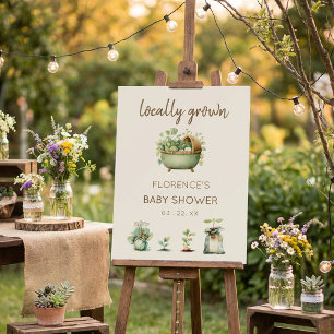 Locally Grown Baby Shower Party  Foam Board