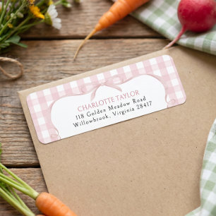 Locally Grown Baby Shower Return Address Label