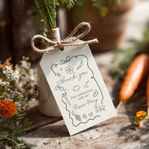 Locally Grown Baby Shower Rustic Farmer’s Market Gift Tags