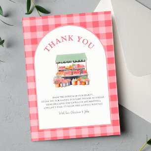 Locally Grown Baby Shower Thank You Card