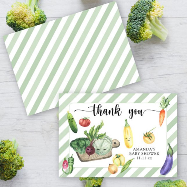 Locally grown baby shower thank you card (Creator Uploaded)