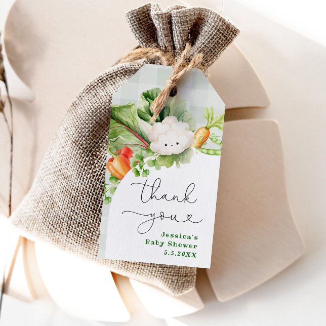 Locally grown baby shower thank you tag (Creator Uploaded)