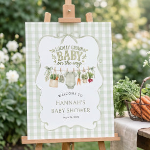 Locally Grown Baby Shower Welcome Foam Board