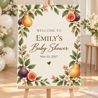 Locally Grown Baby Shower Welcome Foam Board