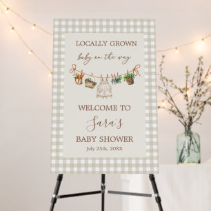 Locally Grown Baby Shower Welcome Foam Board