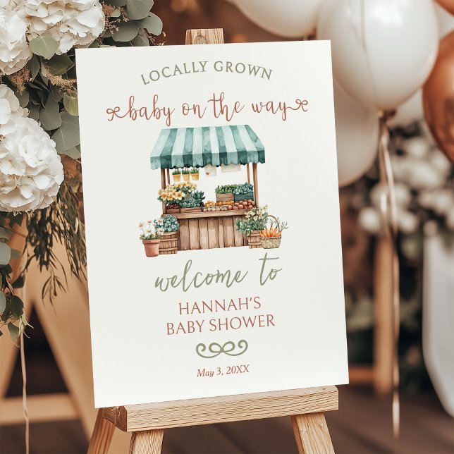 Locally Grown Baby Shower Welcome Sign (Creator Uploaded)