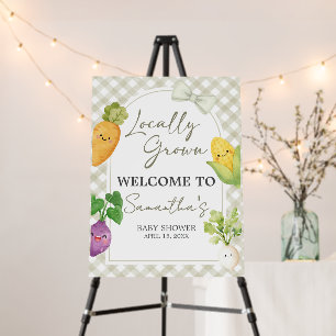 Locally Grown Baby Shower Welcome Sign