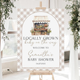Locally Grown Baby Shower Welcome Sign Farmers Mar