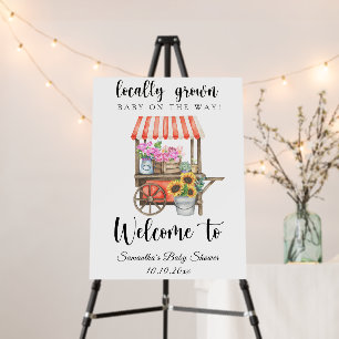 Locally Grown Baby - Welcome baby shower Foam Board