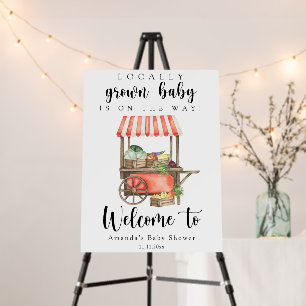 Locally Grown Baby - Welcome baby shower Foam Board