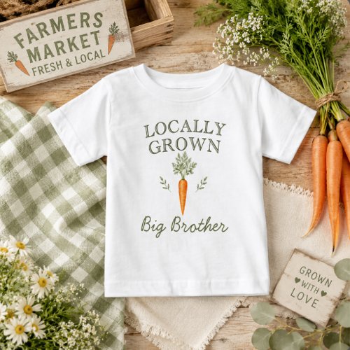 Locally Grown Big Brother Carrot Toddler Baby T-Shirt