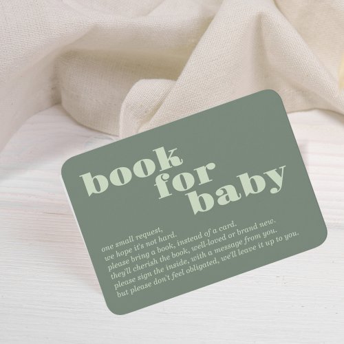 Locally Grown  Book For Baby  Colorblock SAGE Enclosure Card