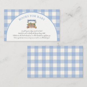 Locally Grown Boy Baby Shower Books For Baby Enclosure Card