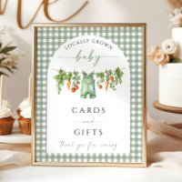 Locally Grown Cards and Gifts Sign Vegetables