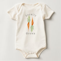 Locally Grown Carrot | Organic Veggie Baby Bodysuit