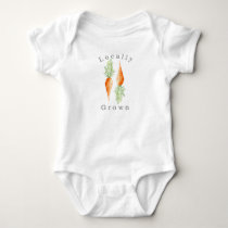 Locally Grown Carrot | Organic Veggie Baby Bodysuit