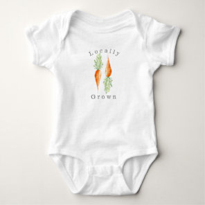 Locally Grown Carrot | Organic Veggie Baby Bodysuit